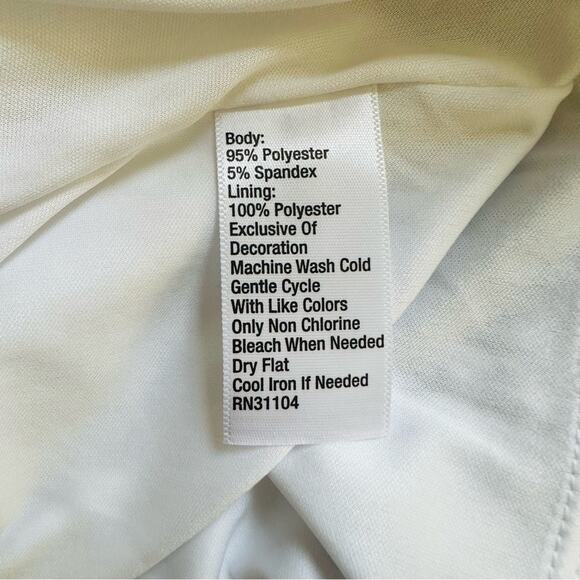 The Limited Dress White Black Embroidery Short Sleeve Summer Dress Small NEW - Picture 11 of 12